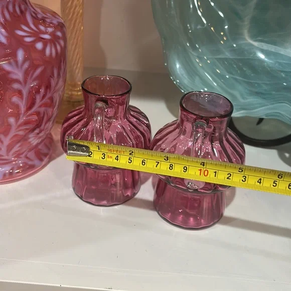 Set of vintage art glass